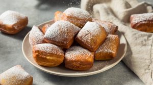 Beignets on a plate