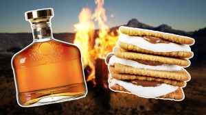 bourbon and S'mores with fire