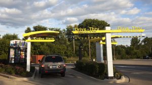 McDonald's drive-thru lane