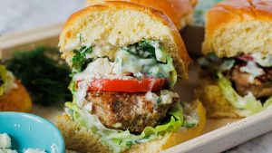 https://www.tastingtable.com/1592719/loaded-greek-turkey-burger-sliders-recipe/